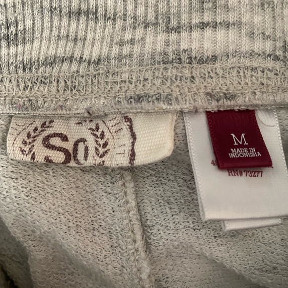SO Junior’s #99 Heather Grey Sweatpants - Picture 3 of 3